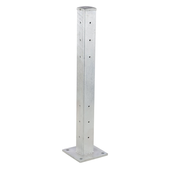 Vestil Rigid Tube Post 43.125 In Bolt-On Style-Galvanized GR-F2R-BO-TP42-HDG - main